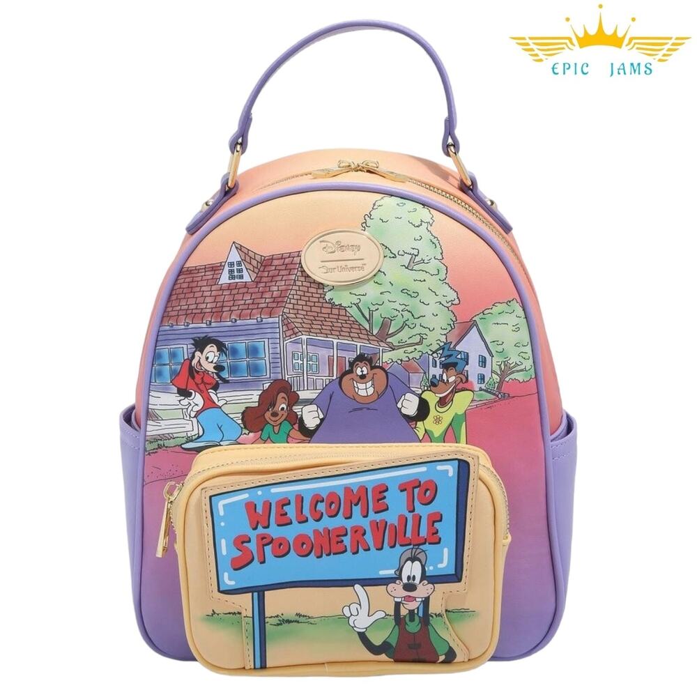 Disney A Goofy Movie Max and Roxanne Spoonerville Sound Mini Backpack New
